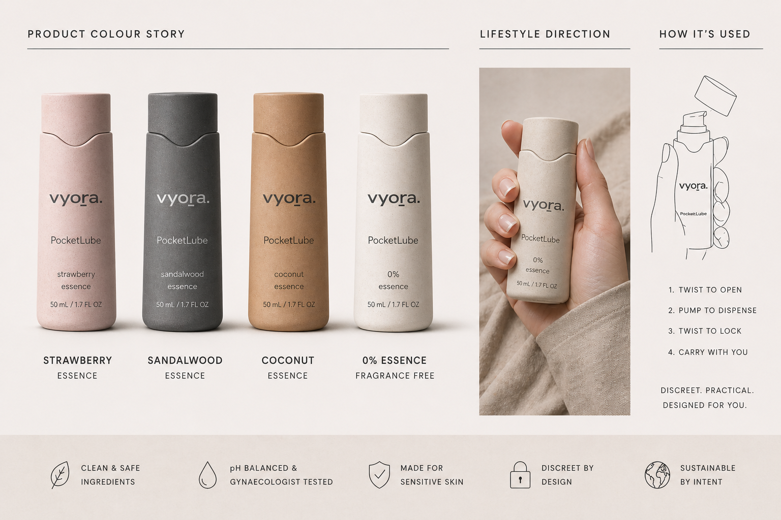The four PocketLube essences